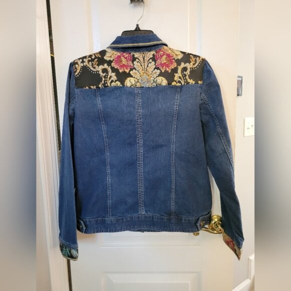 NWT Chico's Denim Heritage Jacket Heirloom Indigo Size Medium - Picture 3 of 16